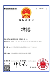 18类“祥博”雨伞箱包类商标拍卖